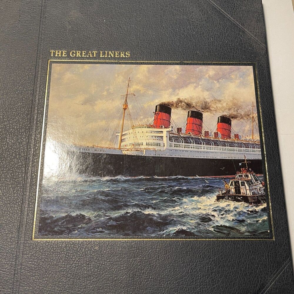 Time Life Seafarers The Great Liners 1978 Vintage Hardcover Coffee Table Book